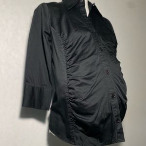 Maternity button down top